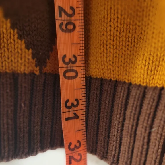 VINTAGE PHAT FARM OVERSIZED ARGYLE SWEATER Sz XL - Picture 7 of 8